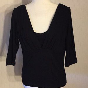 Marc Bouwer Black Knit Top 2X